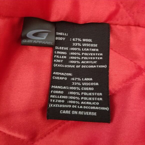 Vintage DETROIT RED WINGS 10X STANLEY CUP CHAMPIONS Mens Varsity Jacket Large G3 - Picture 8 of 15